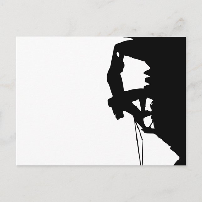 Rock Climbing Silhouette Postcard (Front)