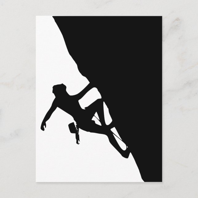 Rock Climbing Silhouette Postcard (Front)