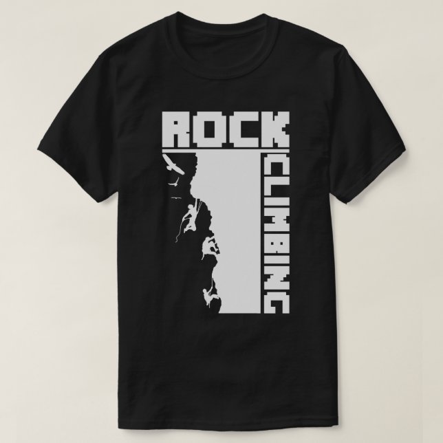 Rock Climbing T-Shirt (Design Front)