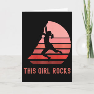 Rock Climbing, This Girl Rocks, Bouldering, Mounta Card