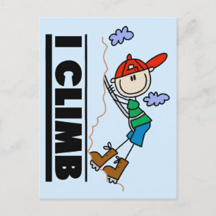 Rock Climbing Tshirts and Gifts Postcard