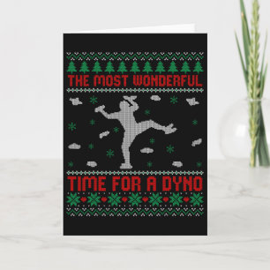 Rock Climbing Ugly Christmas Sweater Funny Indoor Card