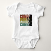 Rock climbing vintage climber