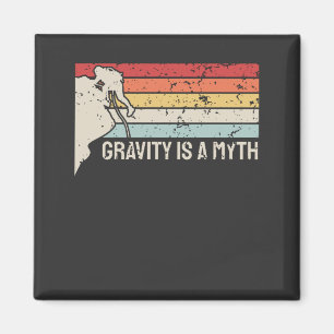 Rock Climbing Vintage Magnet
