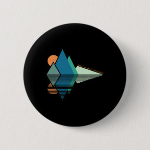 Rock Climbing Vintage Tee - Walls Are Meant For Cl 6 Cm Round Badge