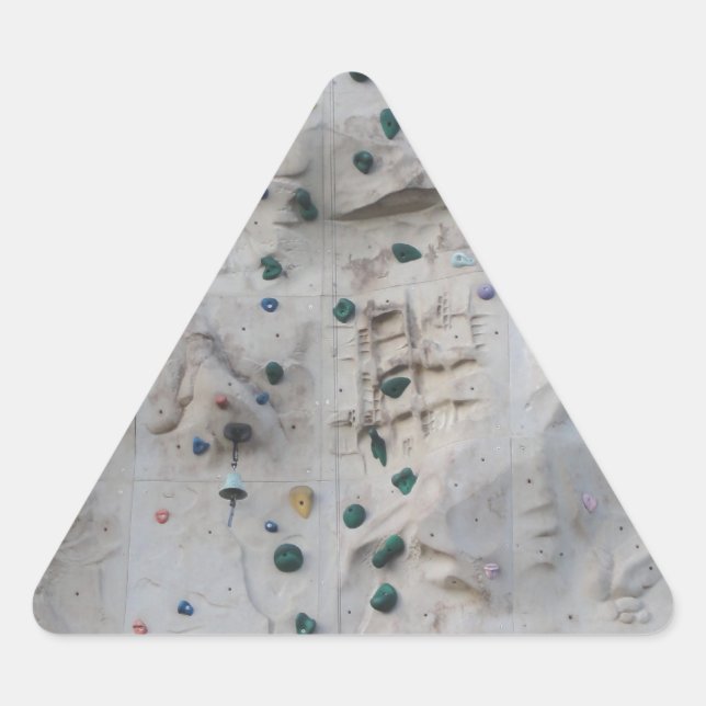 Rock Climbing Wall Triangle Sticker (Front)