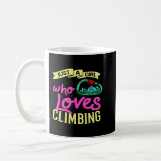 Rock Climbing Women Indoor Bouldering Girl Wall Tr Coffee Mug