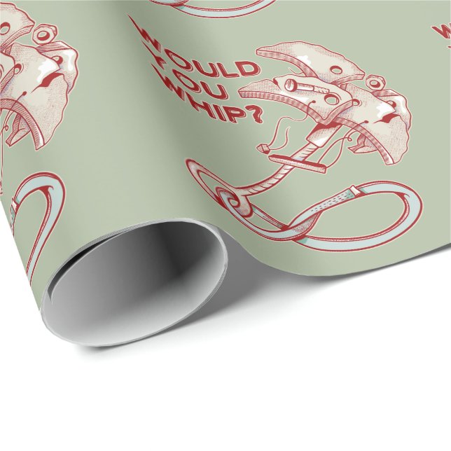Rock climbing would you whip? Funny Cam Wrapping Paper (Roll Corner)