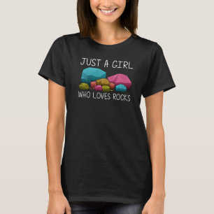 Rock Collecting Artwork For Girls Kids Geology T-Shirt