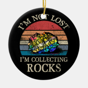 Rock Collecting Geologist Rock Collector Vintage Ceramic Tree Decoration