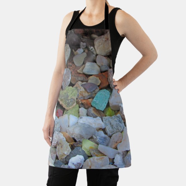 Rock Collection Nature Photo Raw Stone  Apron (Insitu)