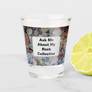 Rock Collection Nature Rockhound Colourful Stones Shot Glass