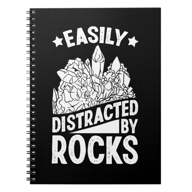 Rock Collector Geologist Funny Geology Notebook (Front)