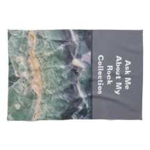 Rock Collector Humour Purple Green Polished Stone