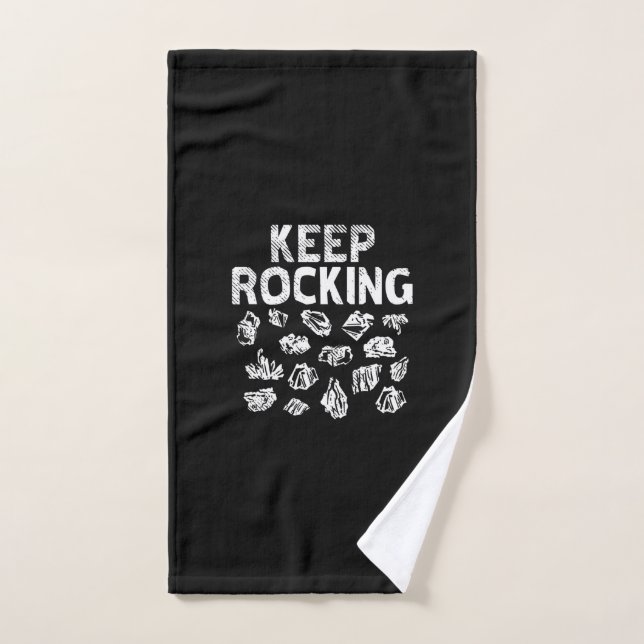 Rock Collector - Keep Rocking  Hand Towel (Hand Towel)