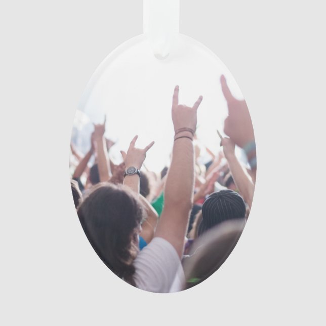 Rock Concert Audience Ornament (Front)