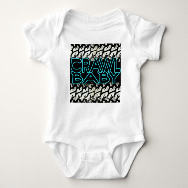 Rock Crawling T-shirt for Baby Crawlers Bodysuit (Front)