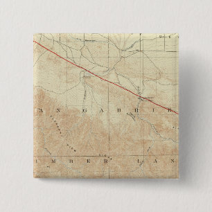 Rock Creek quadrangle showing San Andreas Rift 15 Cm Square Badge