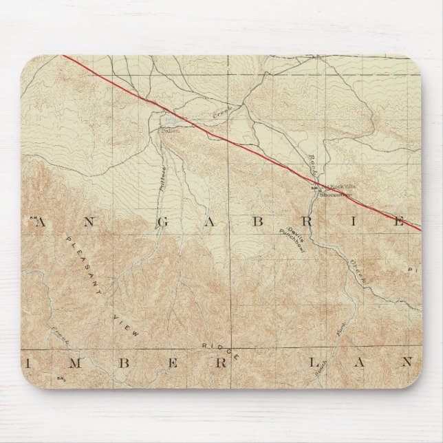 Rock Creek quadrangle showing San Andreas Rift Mouse Pad (Front)