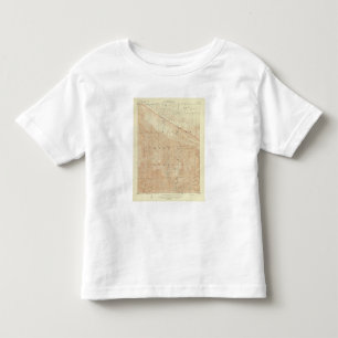 Rock Creek quadrangle showing San Andreas Rift Toddler T-Shirt