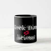 "Rock Diva-licious! In Black" Mug - Customisable