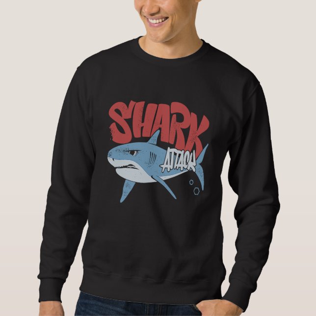 Rock Dolphin A Great Week For A Shark To Stay Posi Sweatshirt (Front)