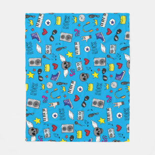 Rock Emo Music Teen Pattern Fleece Blanket
