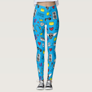 Rock Emo Music Teen Pattern Leggings