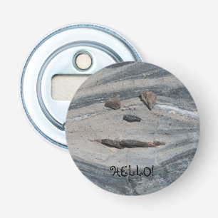 Rock Face Says Hello Bottle Opener
