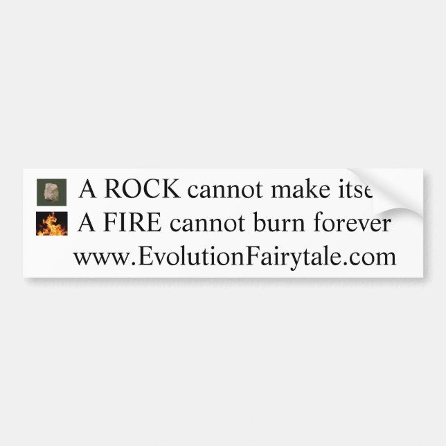 Rock & Fire w/Website Bumper Sticker (Front)