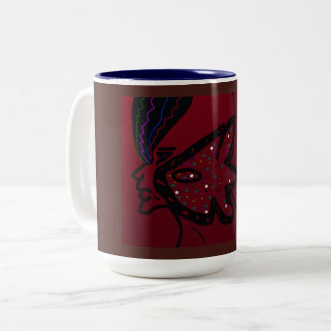 Rock Fish Prince Two-Tone Coffee Mug (Front Left)