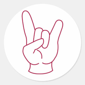Rock Fist Classic Round Sticker