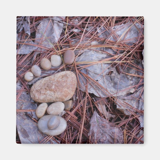 Rock Footprint Magnet (Front)