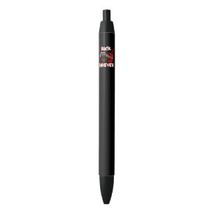 Rock forever black ink pen