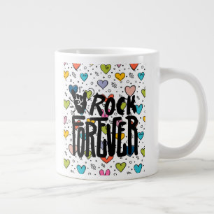 rock forever large coffee mug