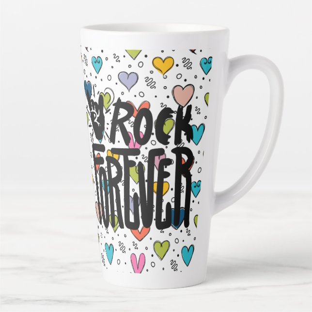 rock forever latte mug (Right)