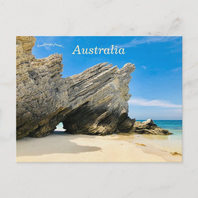 Rock Formation in Southern Australia Postcard (Front)