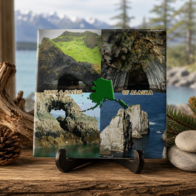 Rock Formations and Caves in Alaska Collage Tile (Rock Formations and Caves in Alaska Collage Tile)