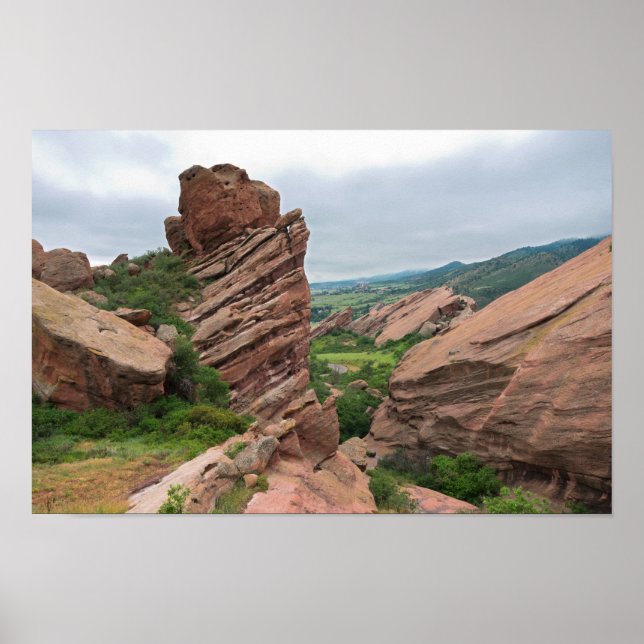 Rock Formations and Ranges Surrounding Red Rocks Poster (Front)