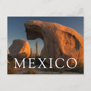 Rock Formations At Sunset Postcard