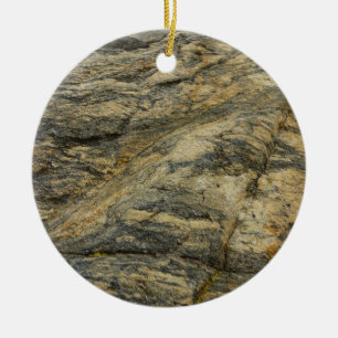 Rock from Joshua Tree Abstract Nature Photography Ceramic Tree Decoration