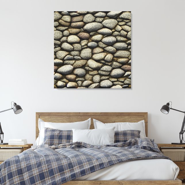 Rock Garden Canvas Print (Insitu(Bedroom))