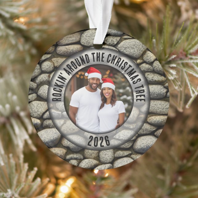 Rock Garden "Rockin' Around the Christmas Tree" Ornament (Tree)