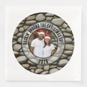 Rock Garden "Rocking Around the Christmas Tree" Napkin
