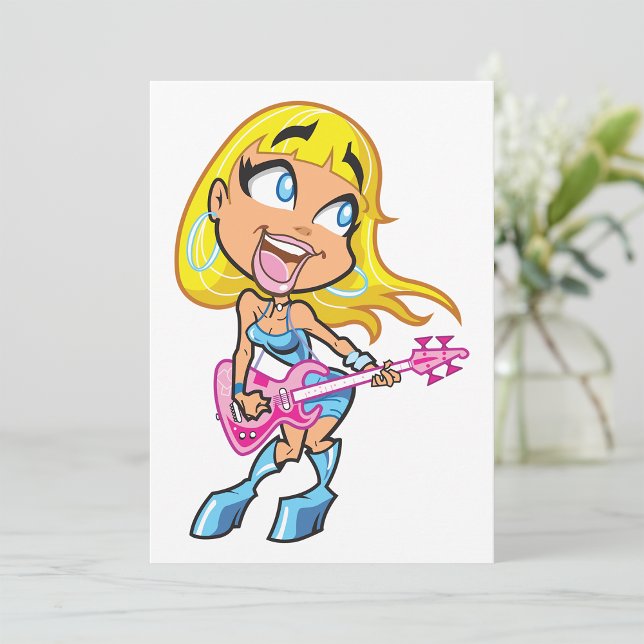 Rock Girl Invitations (Creator Uploaded)