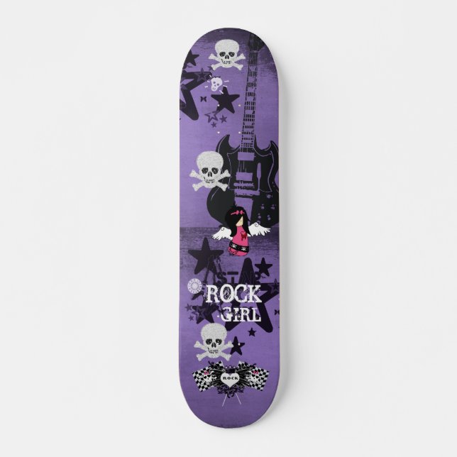 Rock Girl Skateboard (Front)
