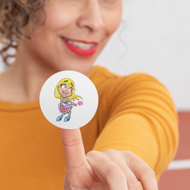 Rock Girl Stickers (Creator Uploaded)