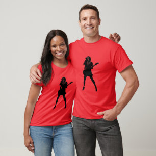 Rock Girl with Guitar T-Shirt