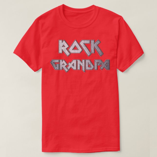 Rock grandpa T-Shirt (Design Front)