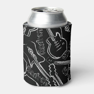 Rock guitar can cooler